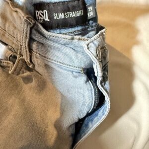 RSQ Slim Straight Light Blue Jeans